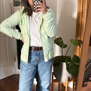 Lululemon Street to Studio Zip Front Neon Green Jacket. Size 10